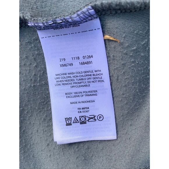 COLUMBIA 1/4 Zip Pullover Blue Plaid Fleece Sweater Jacket men’s L - Picture 5 of 5